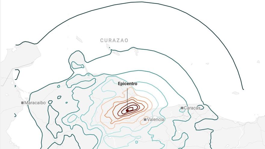 Los mapas de los terremotos de Venezuela: estas son las zonas más afectadas
