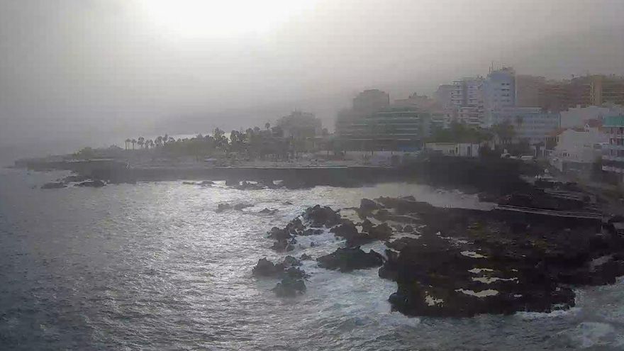 Puerto de la Cruz en la mañana de este lunes, 12 de julio