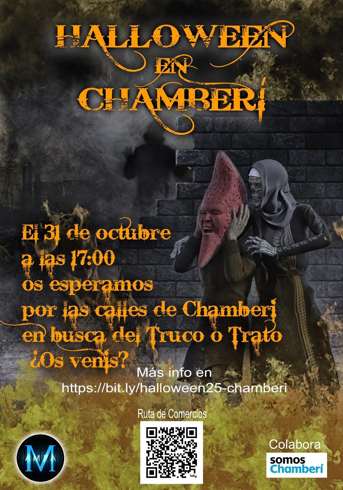 Cartel anunciador de Halloween 2025 en Chamberí