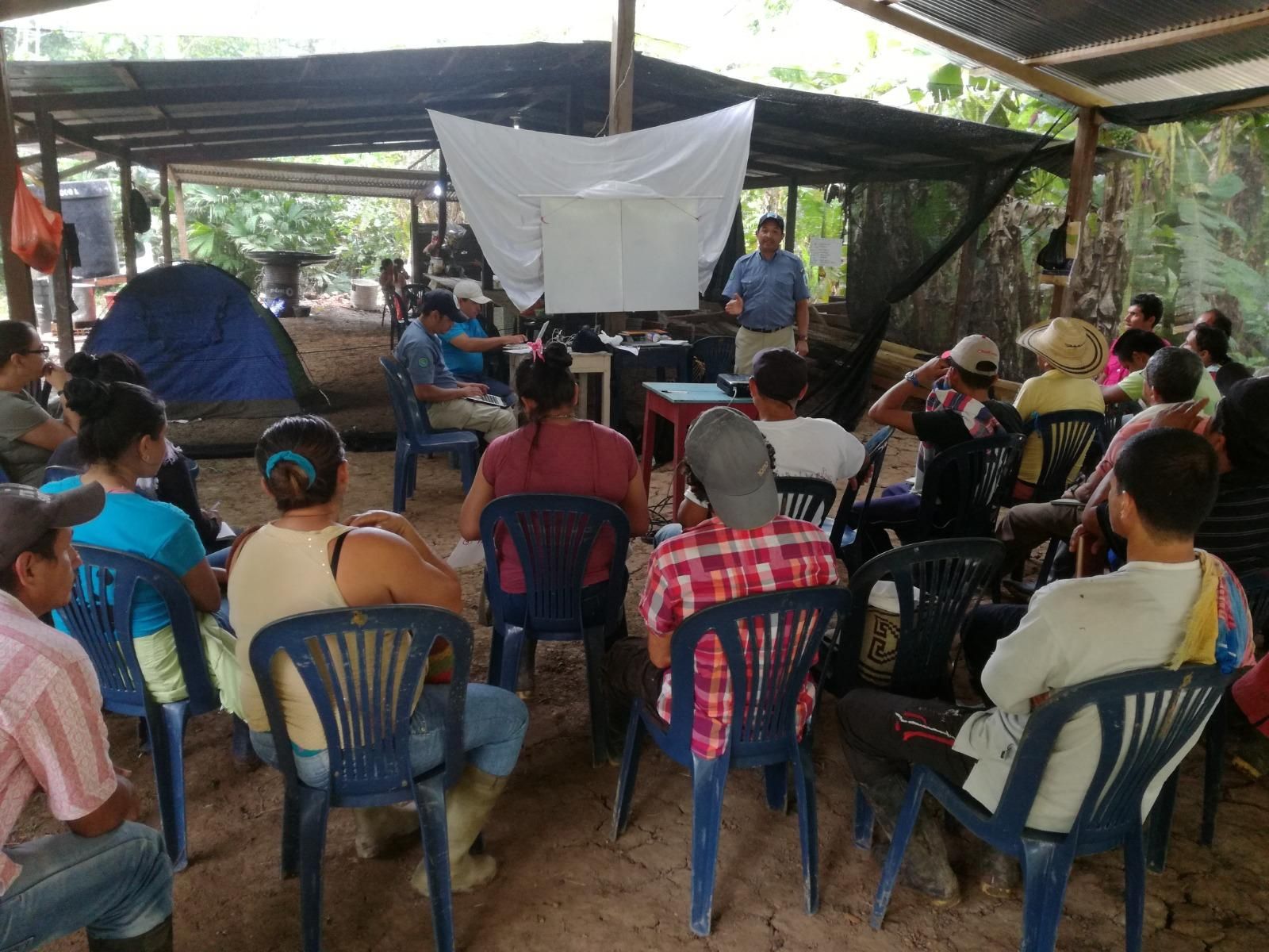 El trabajo con comunidades campesinas es fundamental en La Paya, asegura Chilito. Foto: cortesía Hernán Chilito