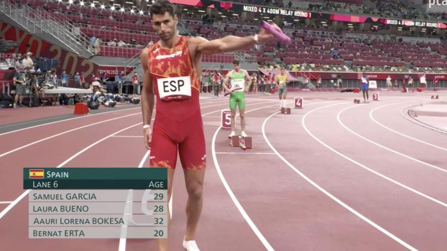 Samuel García no estará en la gran final de 4×400 mixto de los Juegos Olímpicos de Tokio tras la recalificación de EEUU