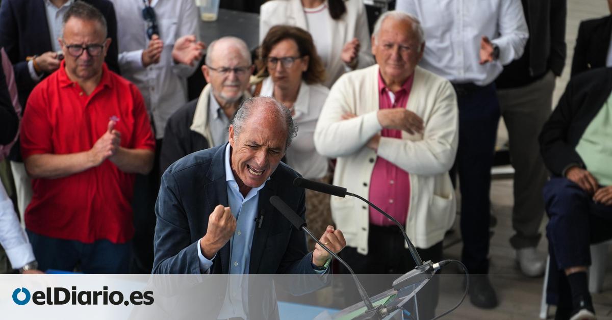Francisco Camps invita a todos los militantes del PP valenciano a su acto de desafío a Mazón en Alicante