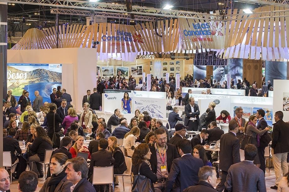 Así lució el stand de Canarias en la segunda jornada de Fitur. (Foto: Nacho González)