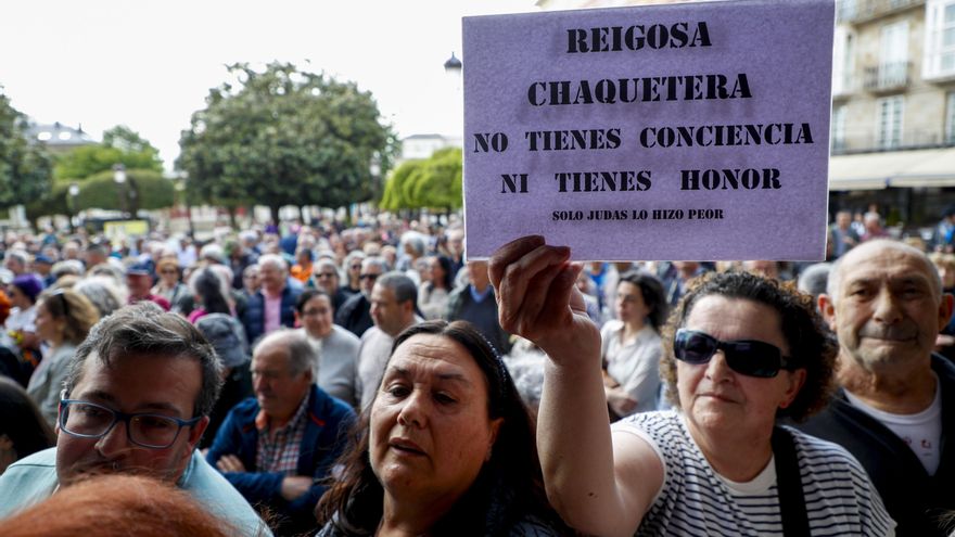 Las últimas horas antes de la moción de censura en Lugo: la tránsfuga se reafirma, los vecinos protestan y Rueda, en Bruselas