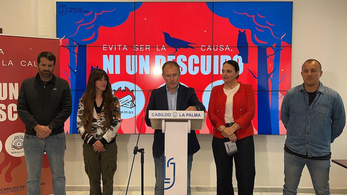 Presentación de la ‘Campaña de Concienciación contra Incendios Forestales 2025'  de La Palma.