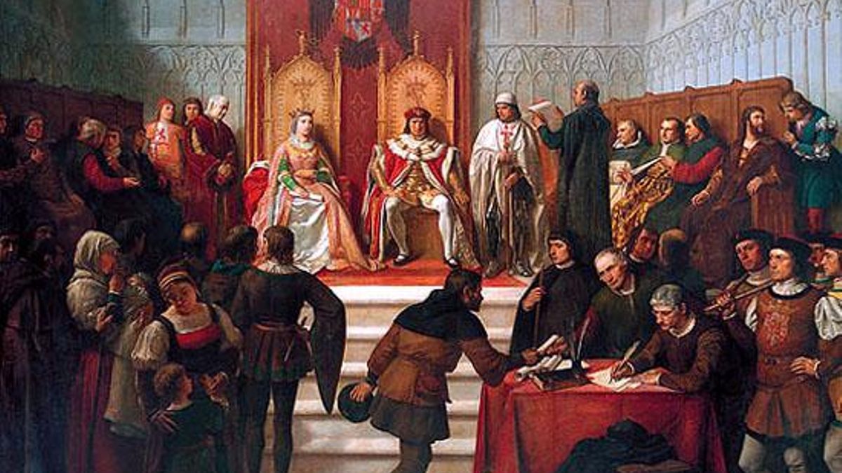 Los Reyes Católicos, en un acto de justicia