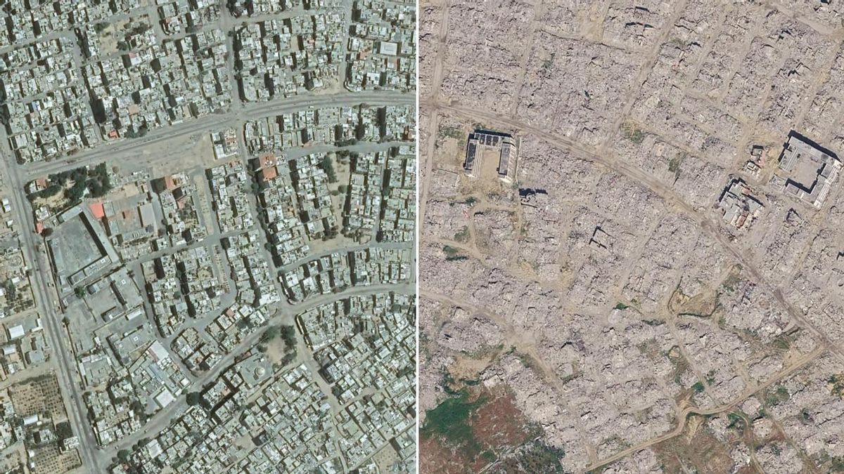 Nuevas imágenes de Google Maps muestran cómo ha quedado Gaza arrasada por Israel