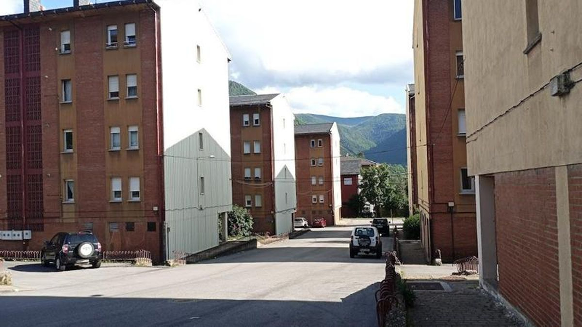 Calle La Paz, en Villablino. 