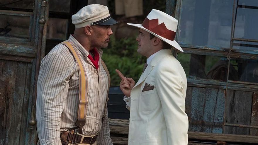 Frank Wolff (Dwayne Johnson) se enfrenta a MacGregor Houghton (Jack Whitehall)