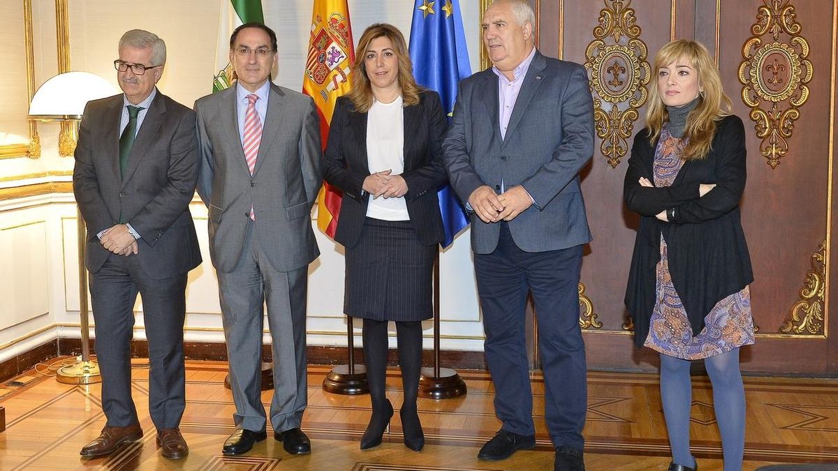 CEA, UGT y CCOO avalan las peticiones de Susana Díaz ante Rajoy para incluir proyectos dentro del Plan Juncker