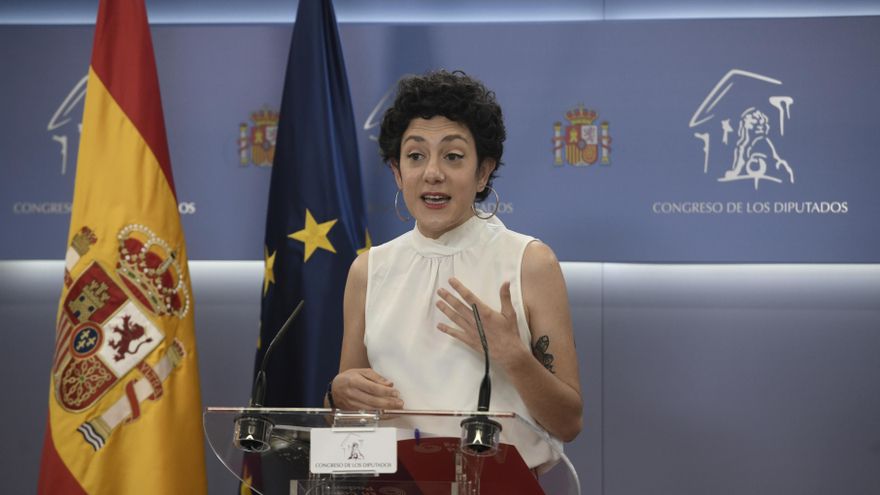 Archivo - La portavoz parlamentaria de Unidas Podemos, Aina Vidal, interviene en una rueda de prensa anterior a una Junta de Portavoces, a 18 de mayo de 2021, en el Congreso de los Diputados, Madrid, (España).