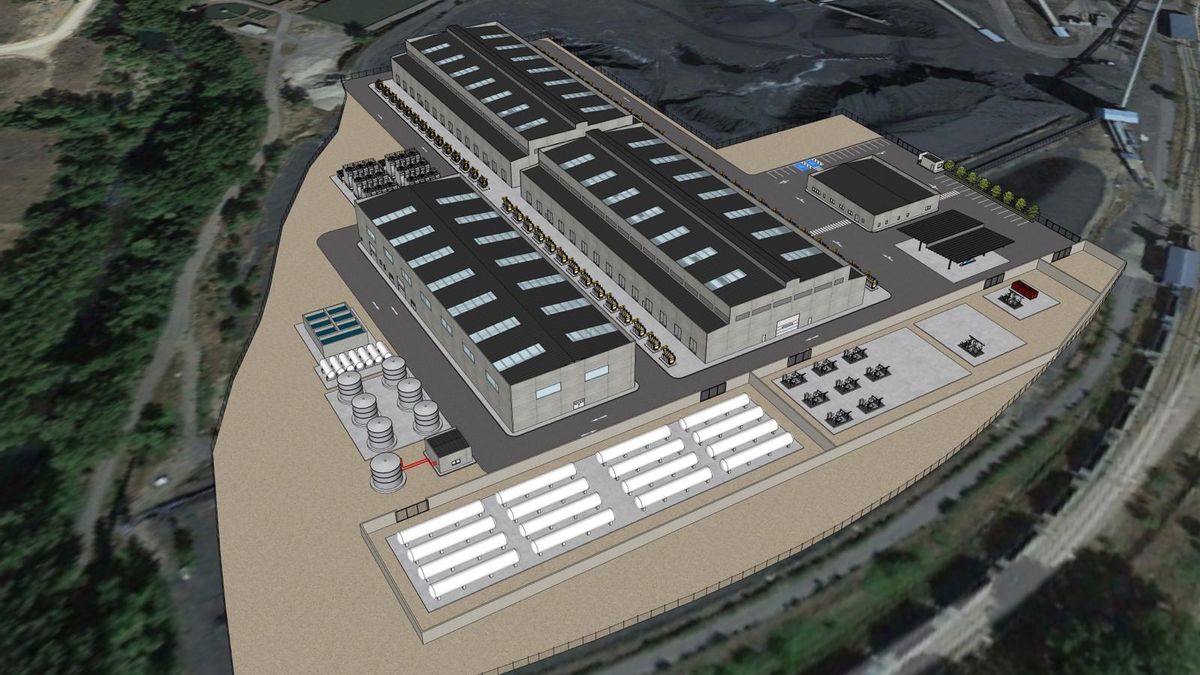 La planta de hidrógeno verde de La Robla, pendiente del impulso de 42 millones de euros de Europa.