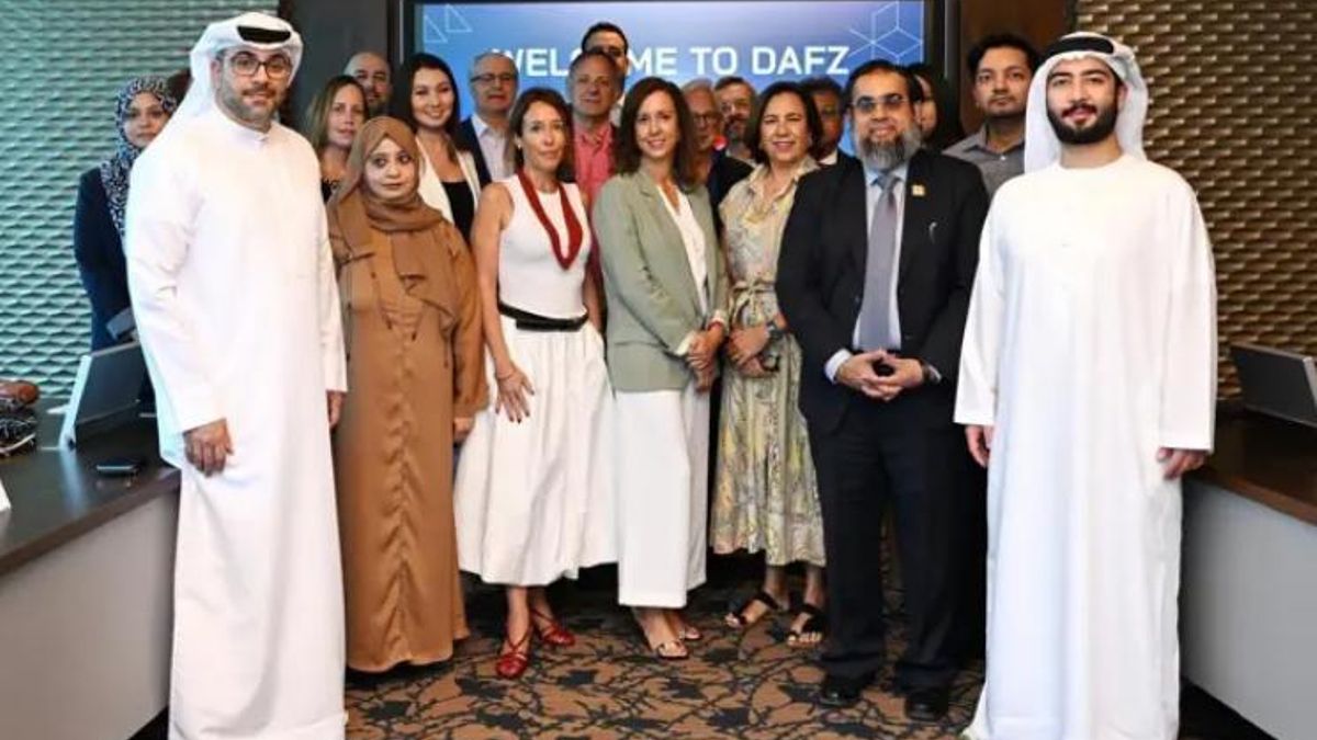 Representantes de Córdoba (en el centro) en la Arabian Travel Market para estrechar lazos turísticos con los principales operadores de países como Emiratos Árabes Unidos, Qatar y Arabia Saudí, el pasado mes de abril.