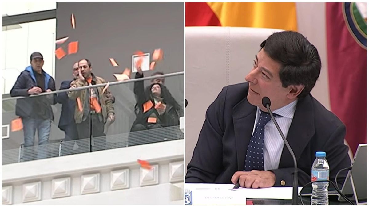 El Sindicato de Inquilinas, expulsado del Pleno del Ayuntamiento de Madrid al grito de "Almeida, recupera las viviendas"