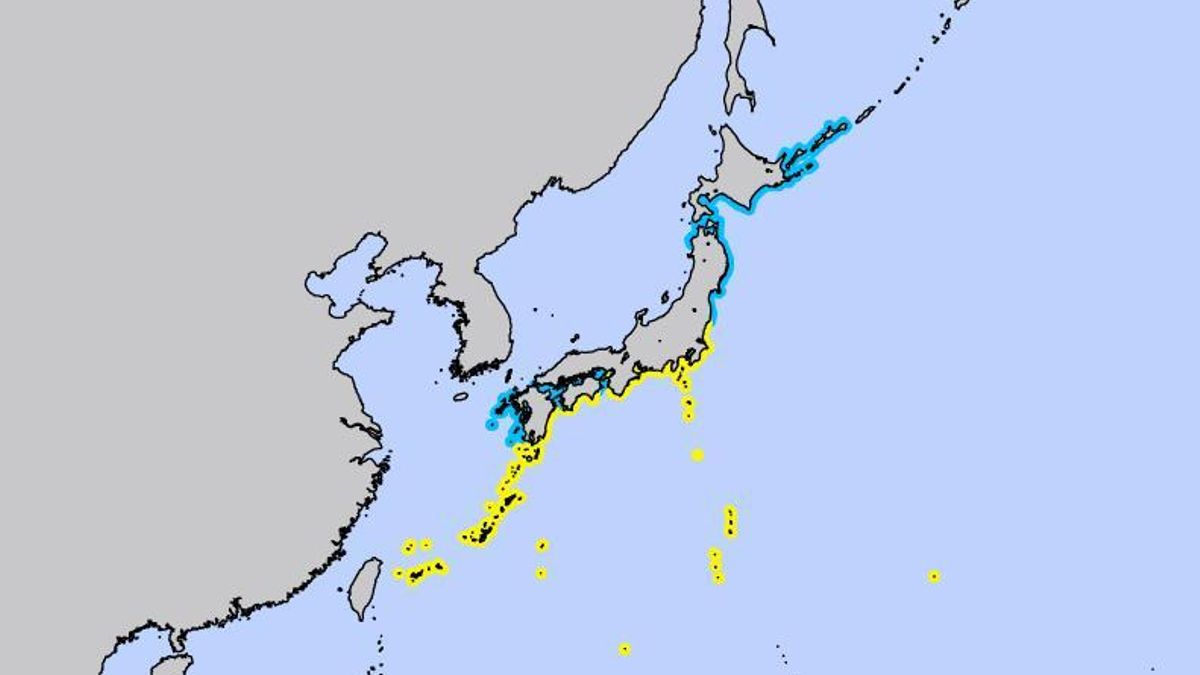 Alerta emitida en la costa japonesa por el terremoto en Filipinas.