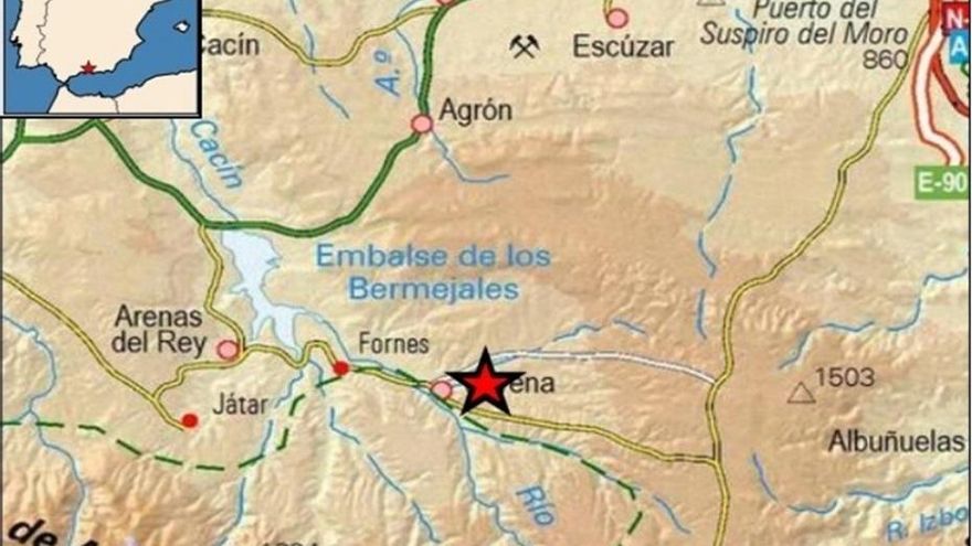 El terremoto se ha sentido en poblaciones de Granada e incluso de Málaga.