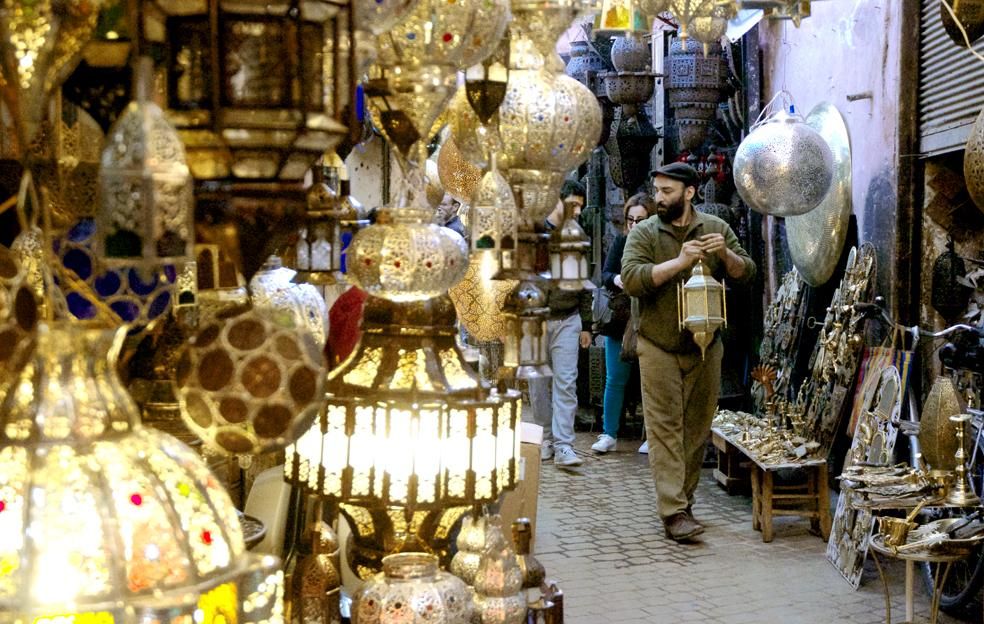 Todo Marrakech es un gran zoco en el que se puede encontrar magníficas artesanías de calidad y buen gusto