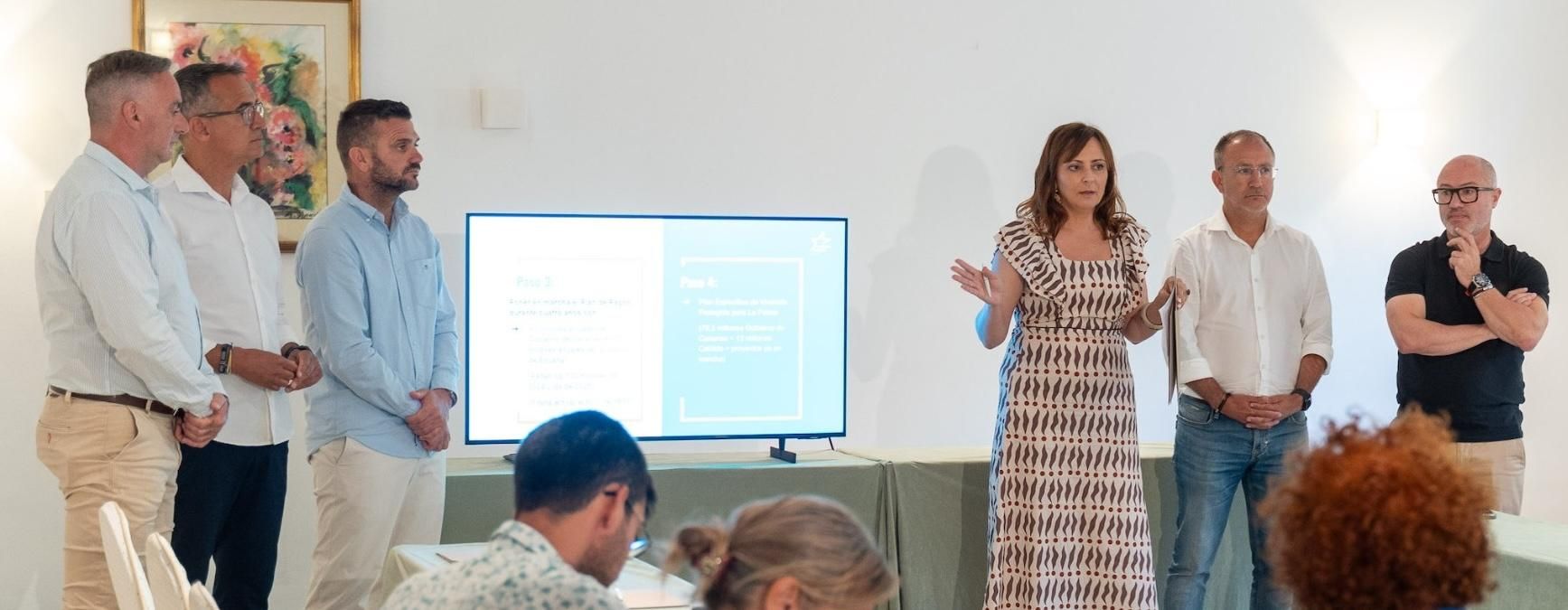 Rueda de prensa de Nieves Lady Barreto y Sergio Rodríguez este miércoles.