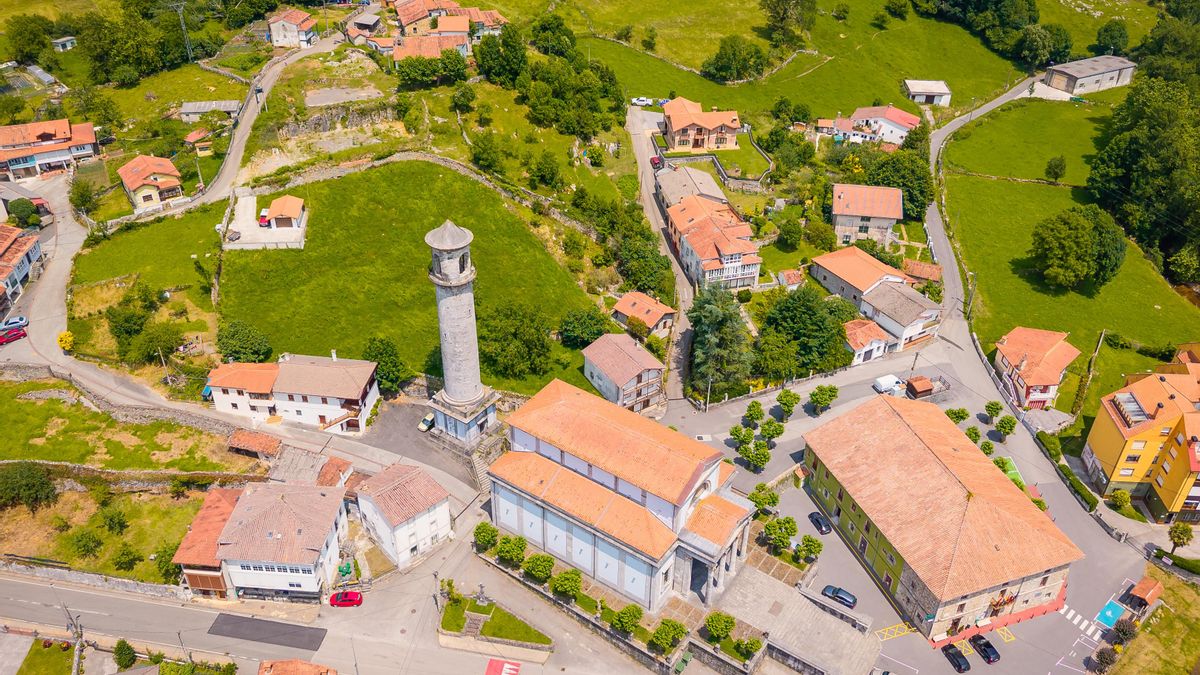 Imagen aérea del pueblo de Arredondo