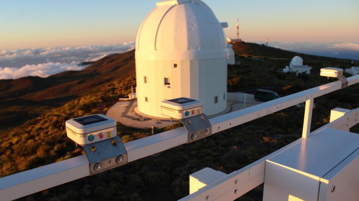 Fotómetros en su fase de calibración en el Observatorio del Teide. Crédito: Alejandra Rueda (IAC).