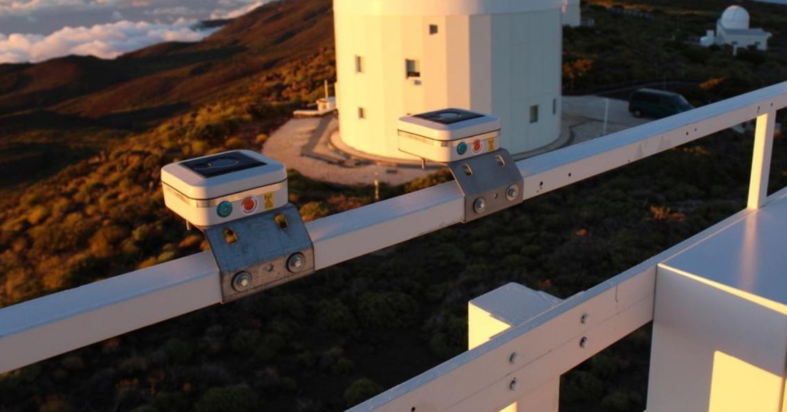 Fotómetros en su fase de calibración en el Observatorio del Teide. Crédito: Alejandra Rueda (IAC).