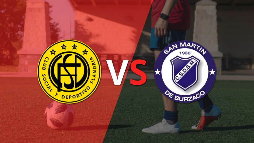 EN VIVO: Flandria igualó el juego ante San Martín Burzaco