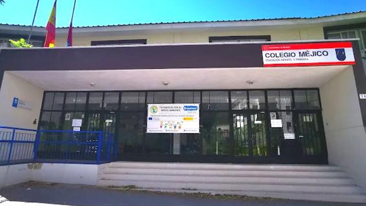 Fachada del Colegio Público Méjico, en Ciudad Lineal