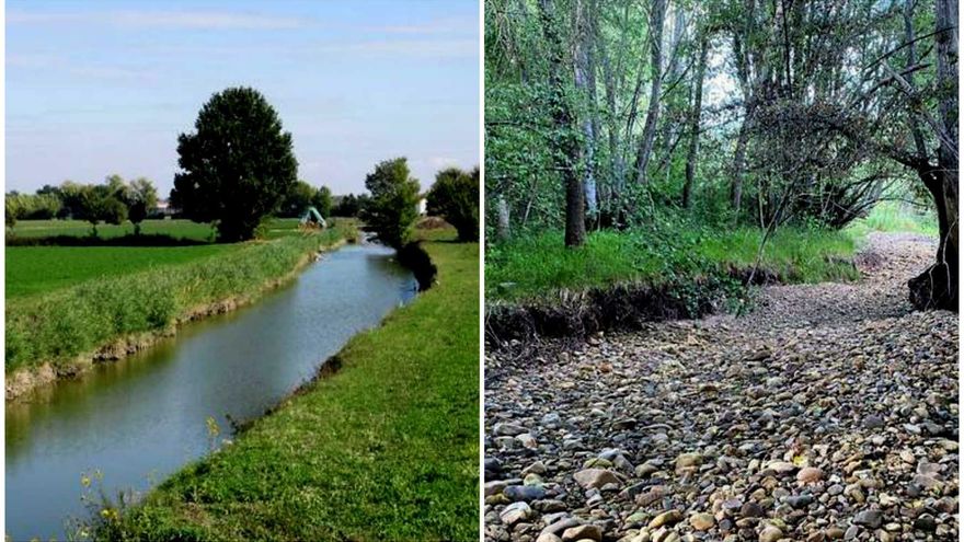 La presa del Bernesga está sin agua desde hace más de nueve meses.