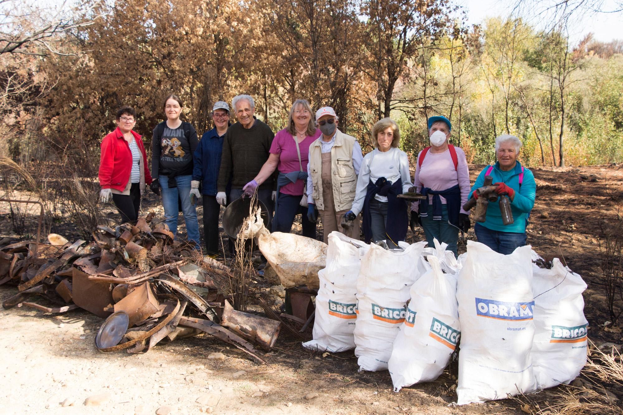 Varios de los voluntarios.