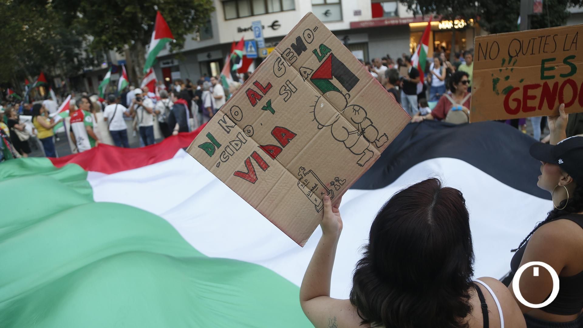 Las imágenes de la masiva manifestación en Córdoba por Palestina
