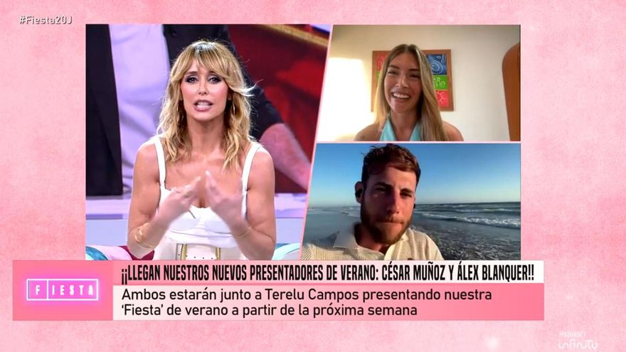 Emma García se despidió de 'Fiesta' cediendo el mando a sus sustitutos para el verano: "Hemos hecho buen match"