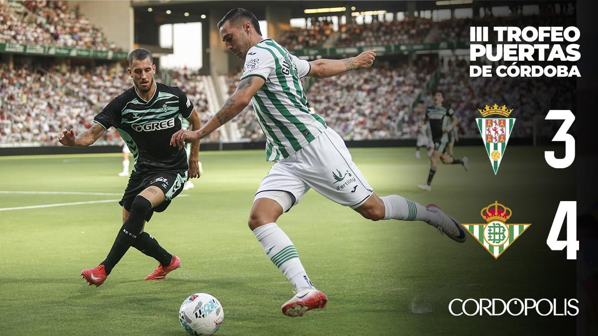 El Real Betis apaga la ilusión del Córdoba CF en un partido con más goles que luz
