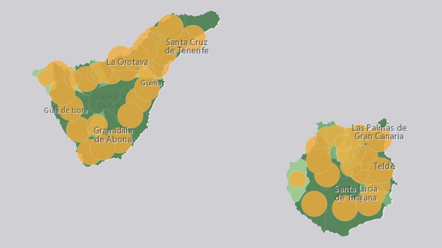 Santa Cruz de Tenerife y Las Palmas de Gran Canaria, con una incidencia a 14 días en riesgo extremo y estancada