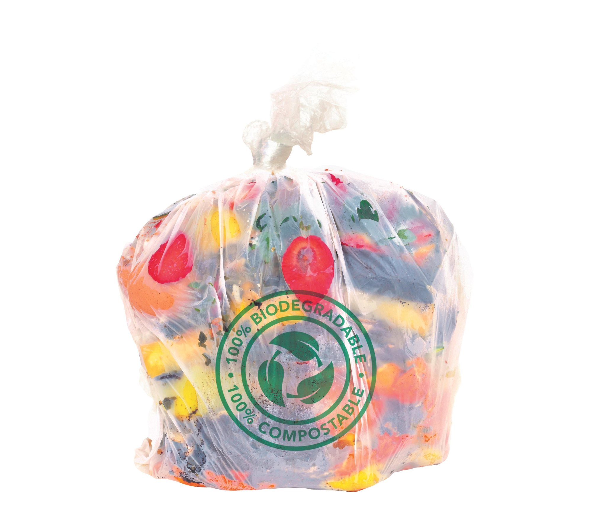 Los residuos deben depositarse siempre en bolsa compostable