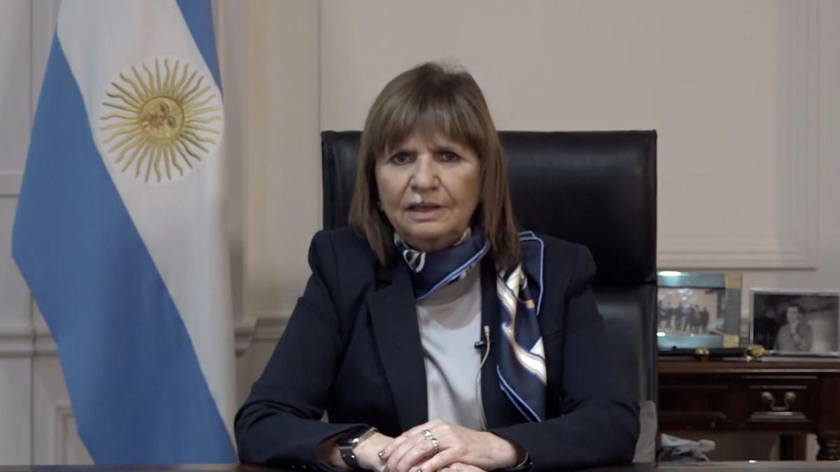 Patricia Bullrich, en su video de esta noche.