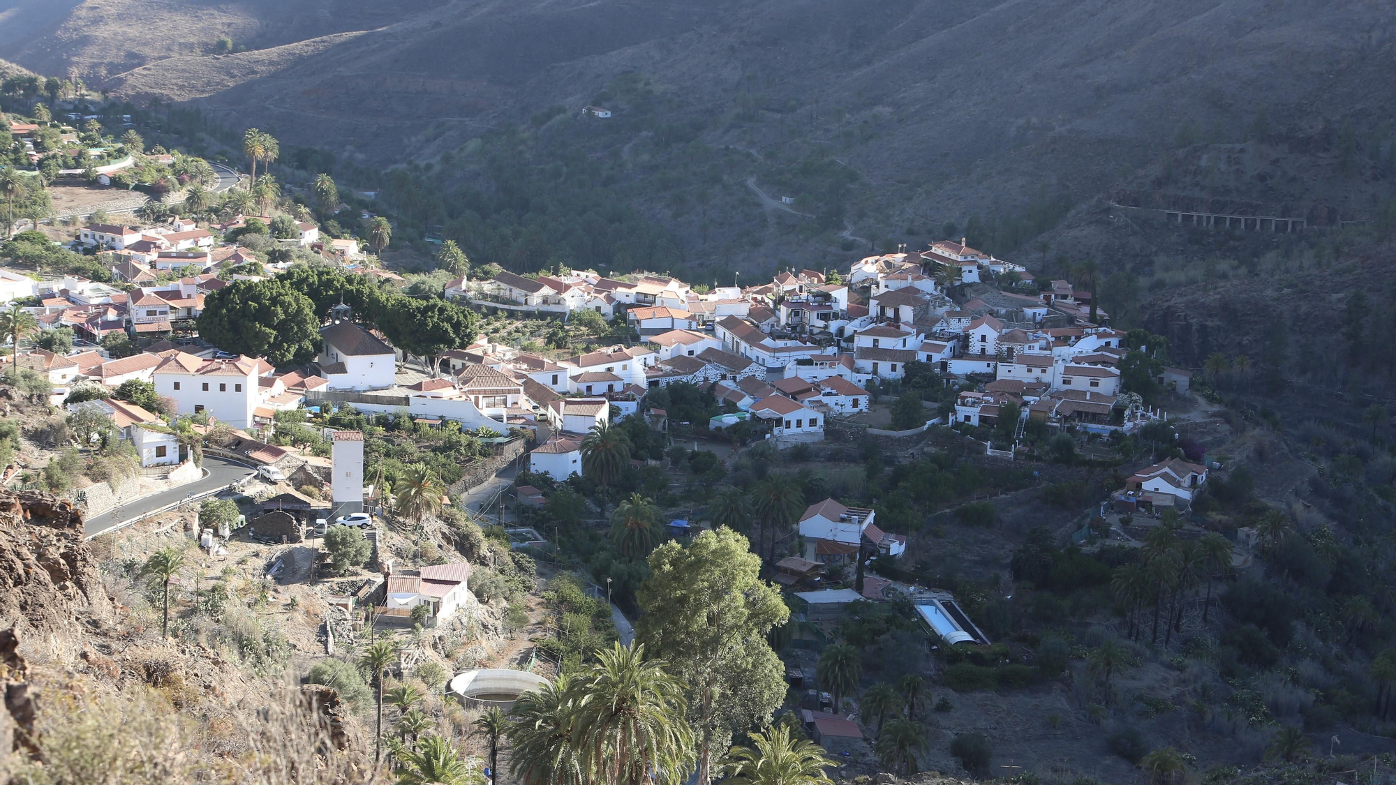 El incendio de Fataga del pasado sábado, en imágenes
