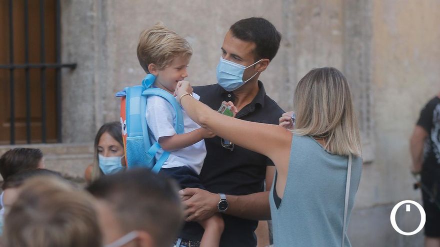 Alumnos del Colegio La Inmaculada en su vuelta al cole