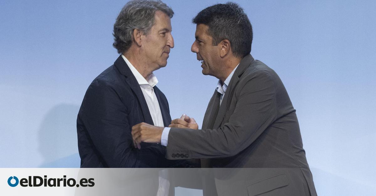 Mazón은 그의 계승권을 놓고 Feijóo와 싸웁니다.