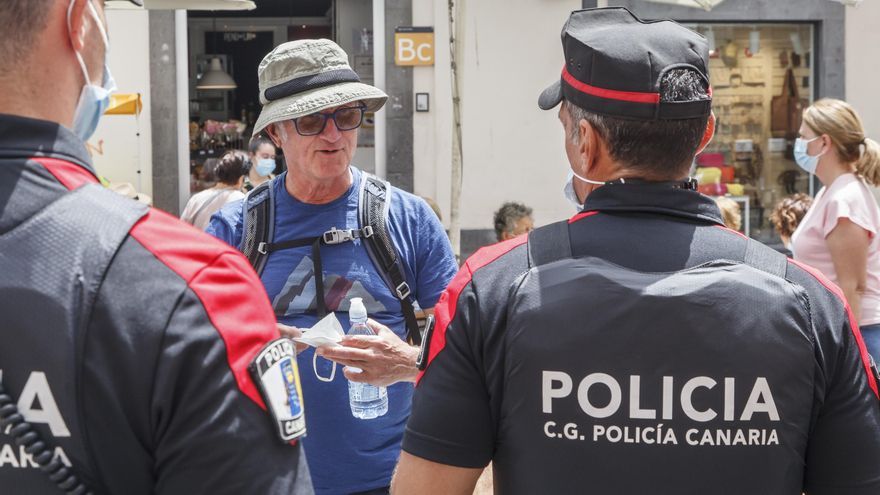 Policía Canaria, en el dispositivo en Las Palmas de Gran Canaria