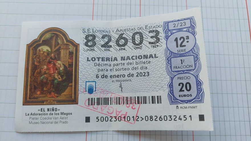 El número vendido en la administración número 1 de Santa Cruz de La Palma.