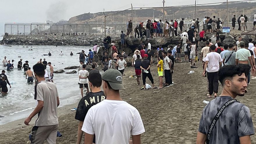 Entrada de personas migrantes a Ceuta