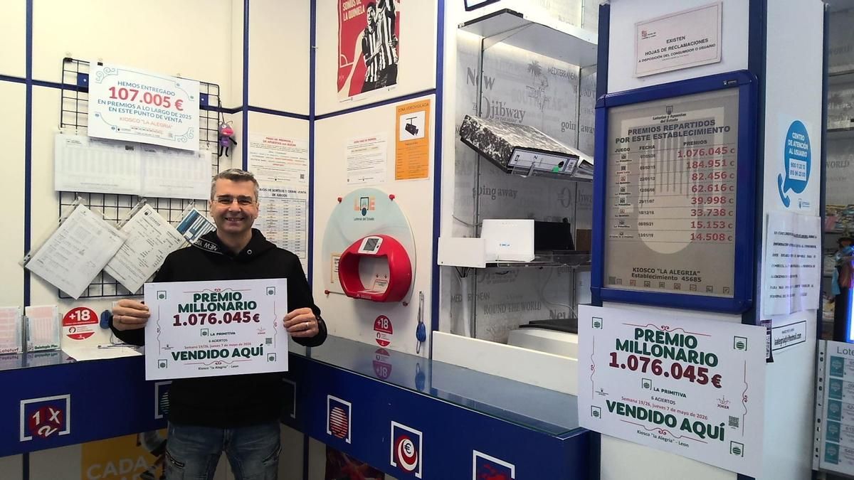 La Primitiva deja en León un premio de un millón de euros a un acertante de primera categoría