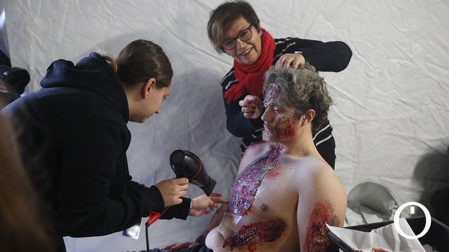 "Ha habido una explosión en una caseta": 1.250 personas simulan una emergencia masiva en la Feria de Córdoba