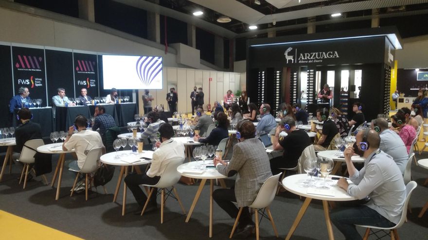 Cata de vinos durante una jornada de Madrid Fusión