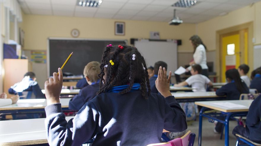 Alumnos en un colegio