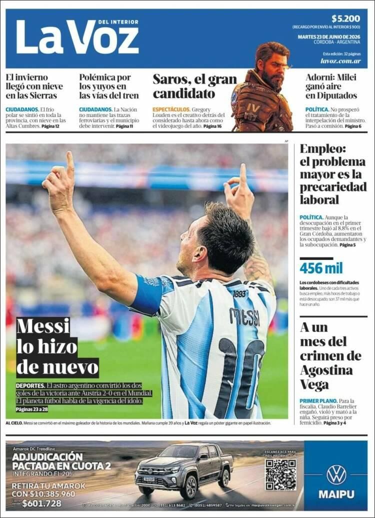 Los diarios del mundo, a los pies de un Messi eterno