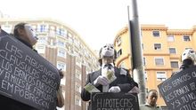 Una protesta contra las cláusulas suelo.
