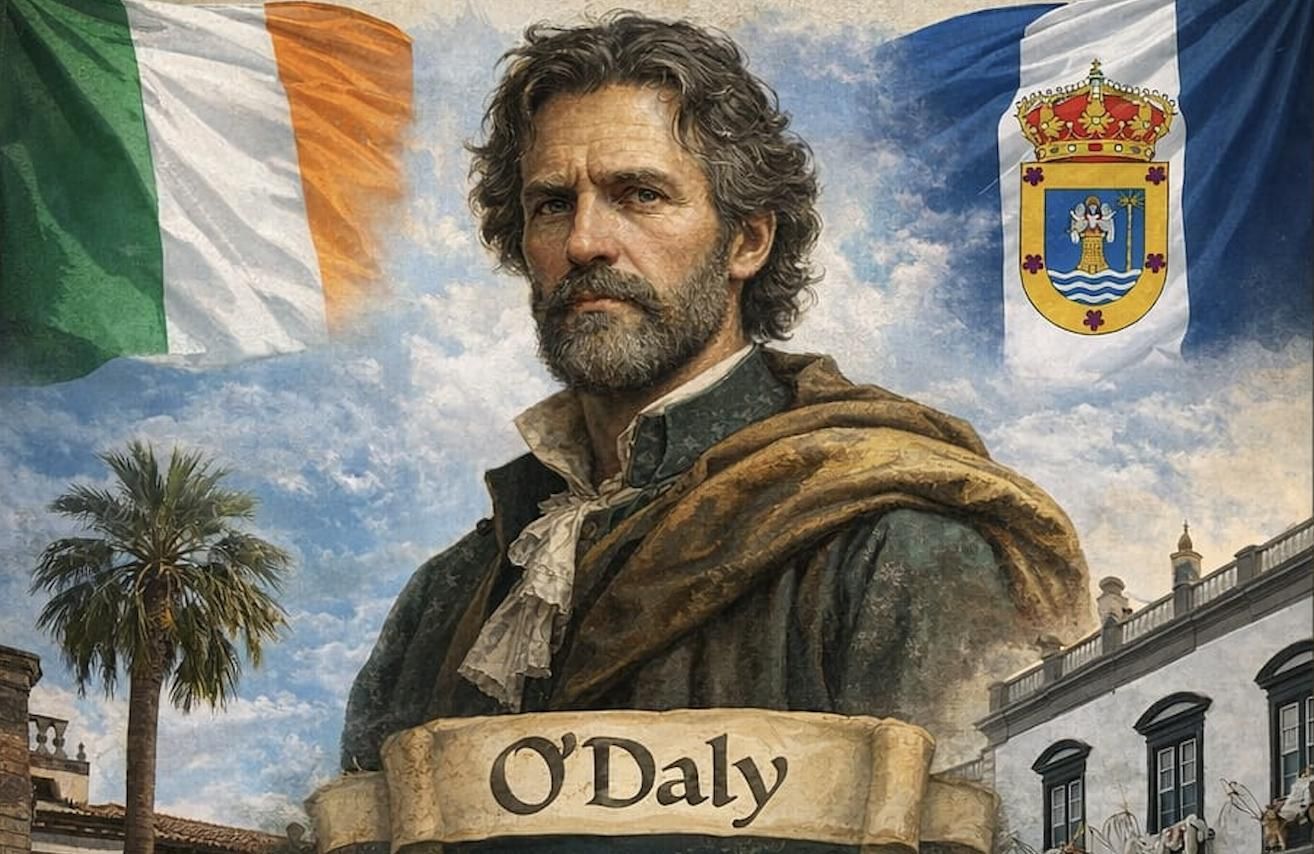 Imagen del cartel de la Tertulia Tey sobre los vínculos históricos entre Irlanda y Santa Cruz de La Palma.