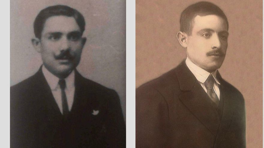 El cartero Federico Sacristán y Serapio Pedrejón, que trabajaba en la Estación Norte de León. Ambos fusilados y desaparecidos 