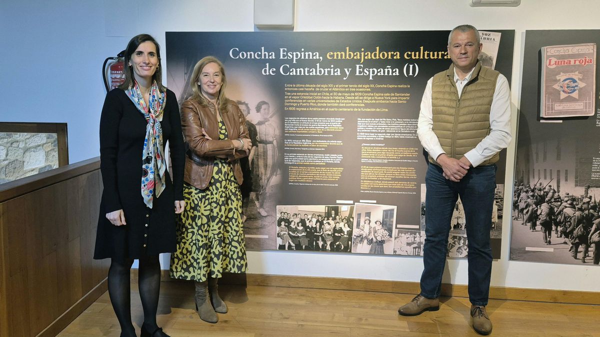 La muestra sobre Concha Espina comienza su itinerancia en Mazcuerras